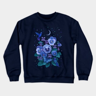 February Flower - Violet Crewneck Sweatshirt